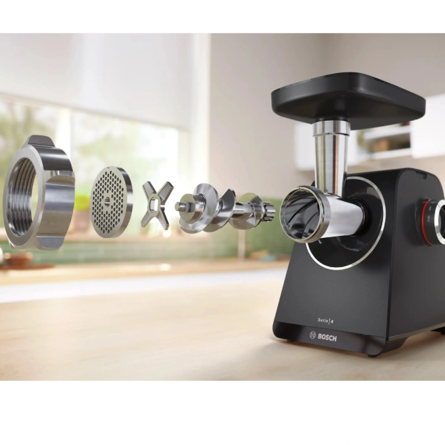 Мясорубка Bosch MFWS440B Black фото 3