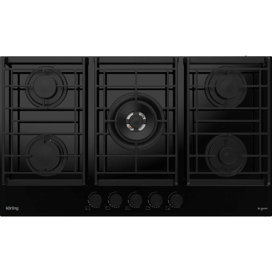 Газовая варочная панель Korting HGG 9955 CTN Black фото 1