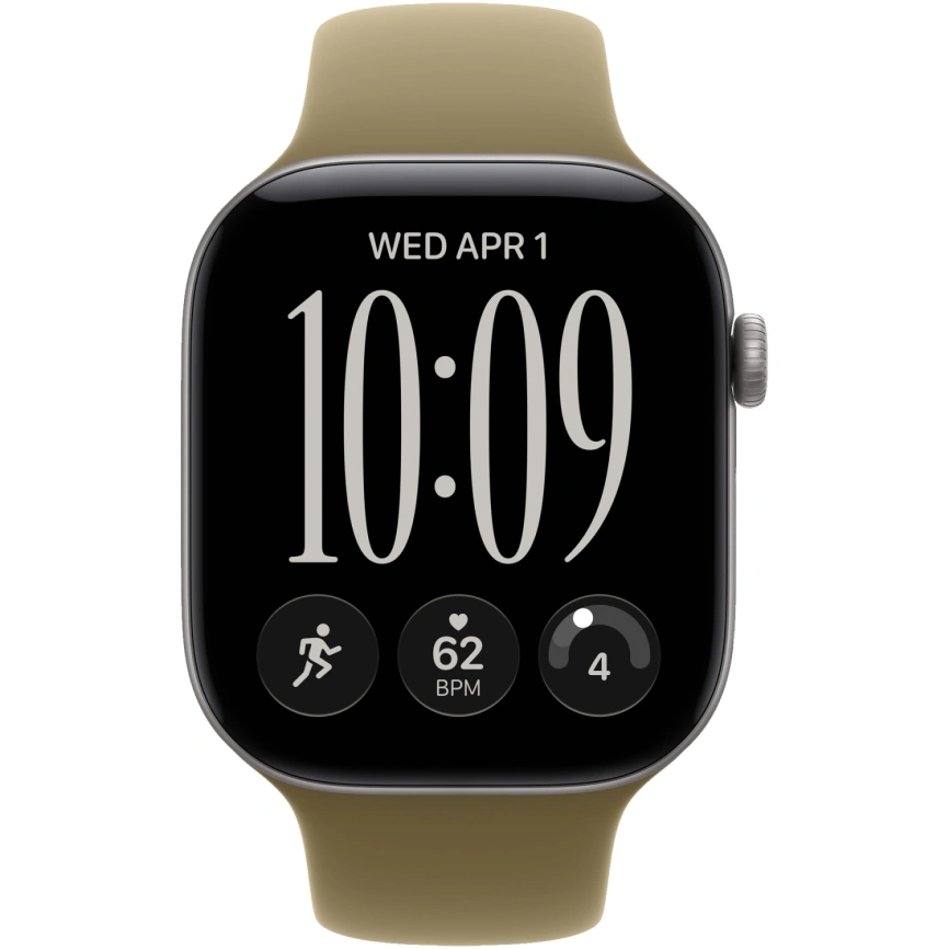 Смарт-часы Apple Watch Series 12 42mm Space Gray Aluminum Case with Olive Sport Band M/L фото 3