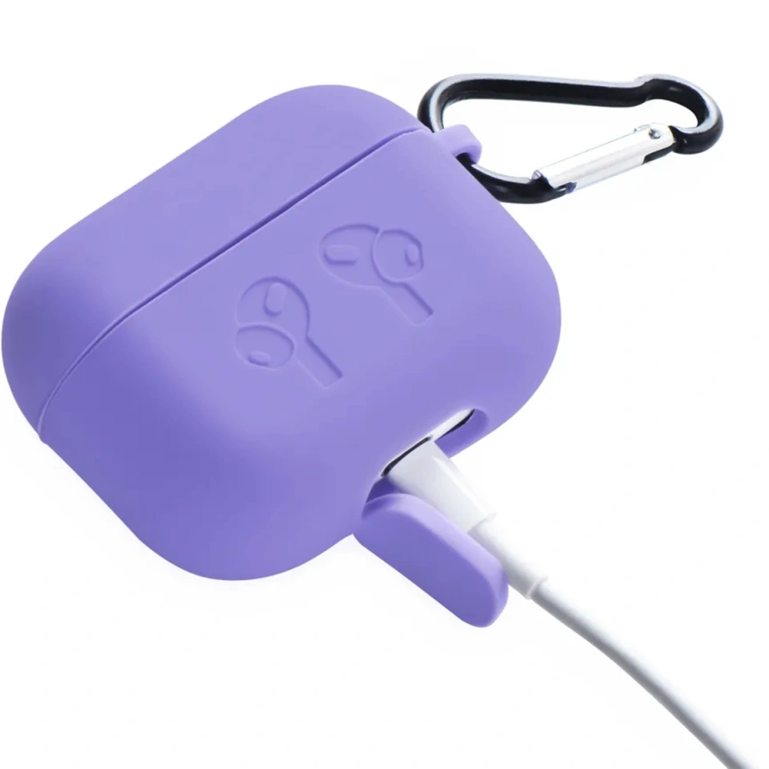 Силиконовый чехол Gurdini для AirPods Pro 2 Purple фото 4