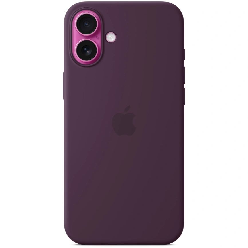 Чехол Apple Silicone Case with MagSafe для iPhone 16 Plus Plum фото 1