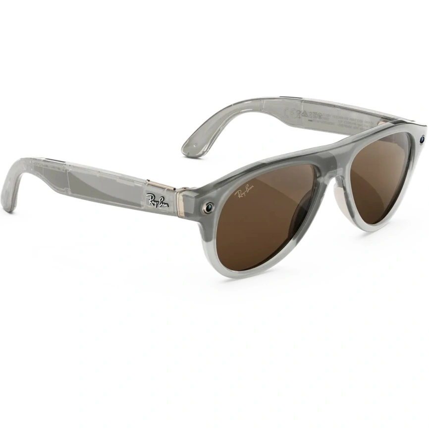 Умные очки Ray-Ban Aviator (Gen 3) Milky Warm Beige Standard Transitions Brown фото 2