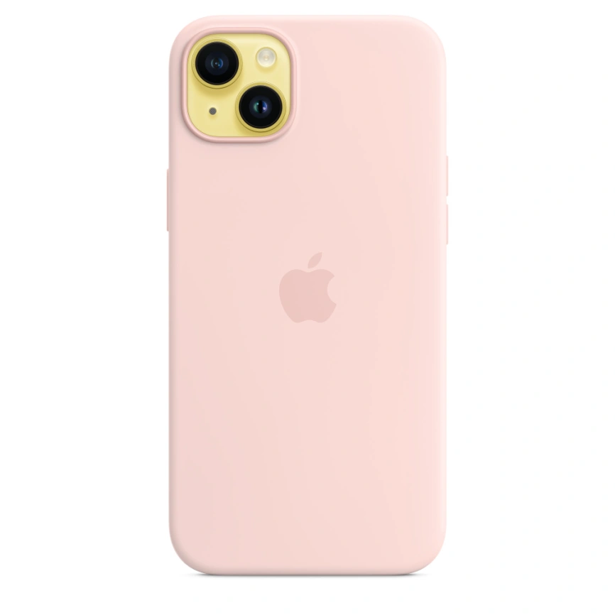Силиконовый чехол Apple для iPhone 14 Plus Chalk Pink фото 2