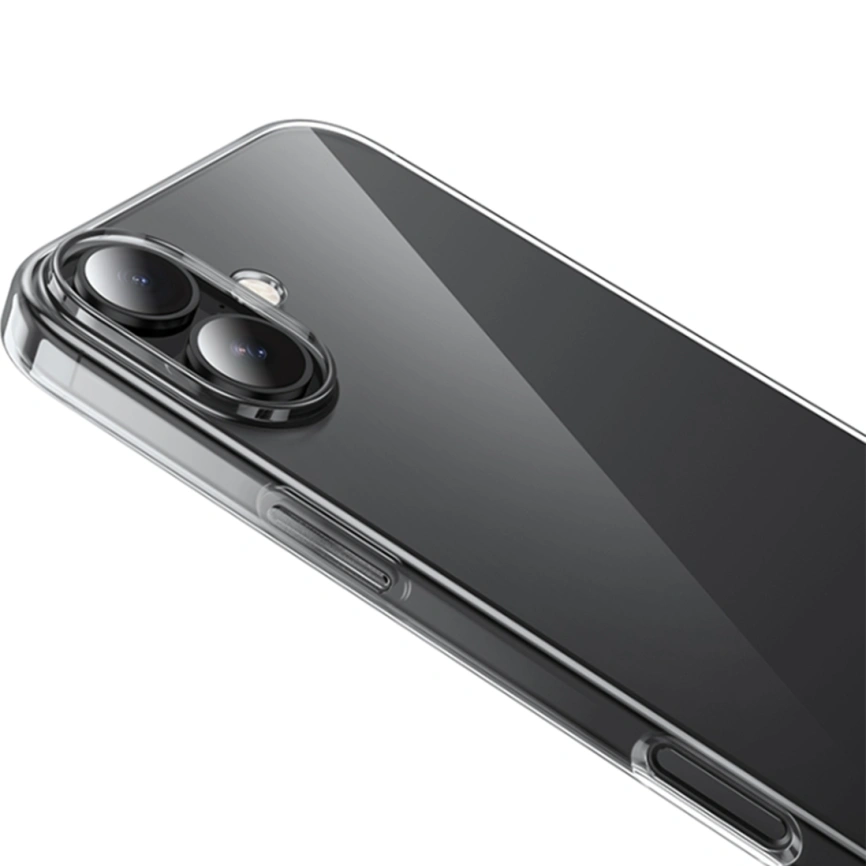 Силиконовый чехол Hoco для iPhone 16 Clear фото 1
