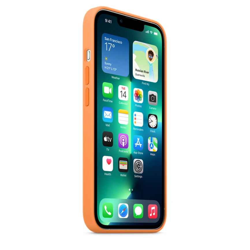 Силиконовый чехол Apple MagSafe для iPhone 13 Pro Spring Mimosa фото 3