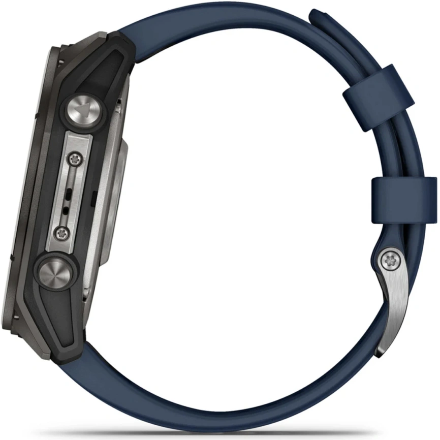 Спортивные часы Garmin Quatix 8 51mm (010-02905-91) Amoled Sapphire Titanium Grey with Blue Band фото 5