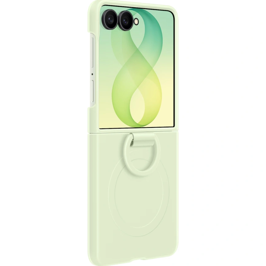 Чехол Samsung Silicone Ring Magnet для Galaxy Z Flip8 Mint фото 2