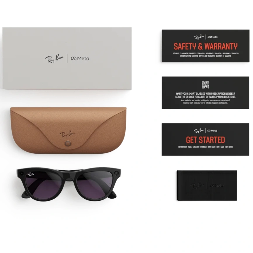 Умные очки Ray-Ban Skyler (Gen 2) Shiny Black Standard Clear to Amethyst Transitions фото 6