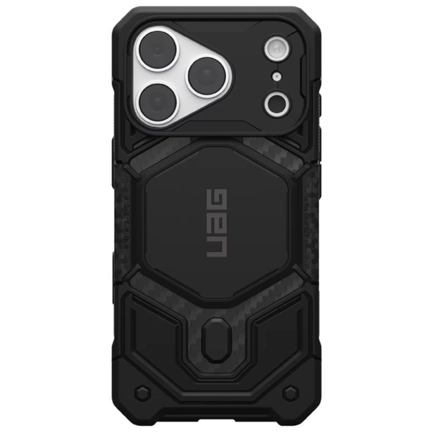 Чехол UAG MagSafe Monarch Pro для iPhone 18 Pro Carbon Fiber (114569114242) фото 1