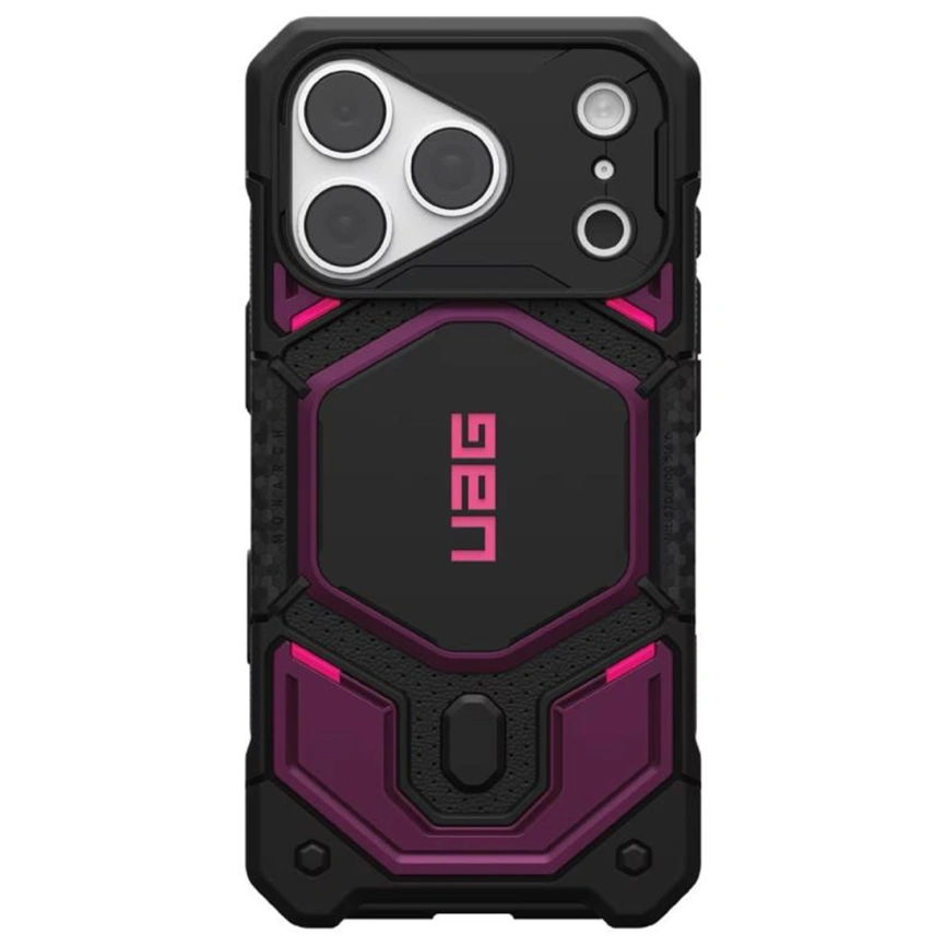 Чехол UAG MagSafe Monarch Pro для iPhone 18 Pro Deep Purple Synth (114569114I4I) фото 1