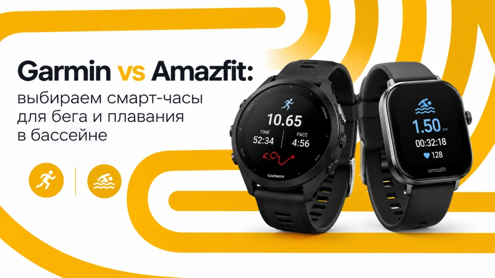 Garmin vs Amazfit: выбираем смарт-часы для бега и плавания в бассейне